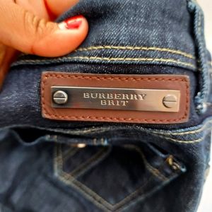 Super blue burberry capris
